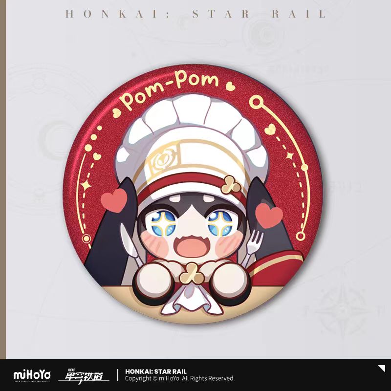 Mihoyo, Honkai: Star Rail, game merch, tin badge