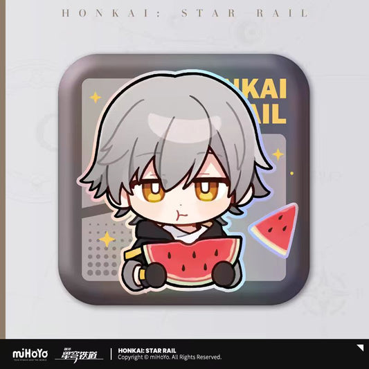 Mihoyo, Honkai: Star Rail, game merch, chibi character tin badge