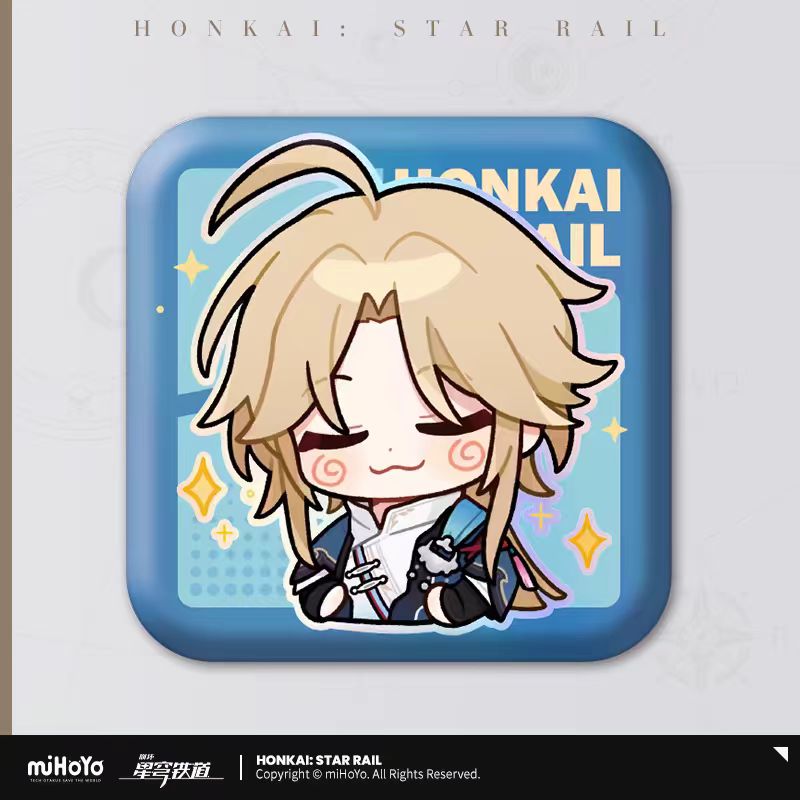 Mihoyo, Honkai: Star Rail, game merch, chibi character tin badge